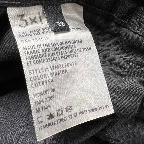 3X1 Straight Fringe Crop Jean Mamba 28 - Picture 11 of 11